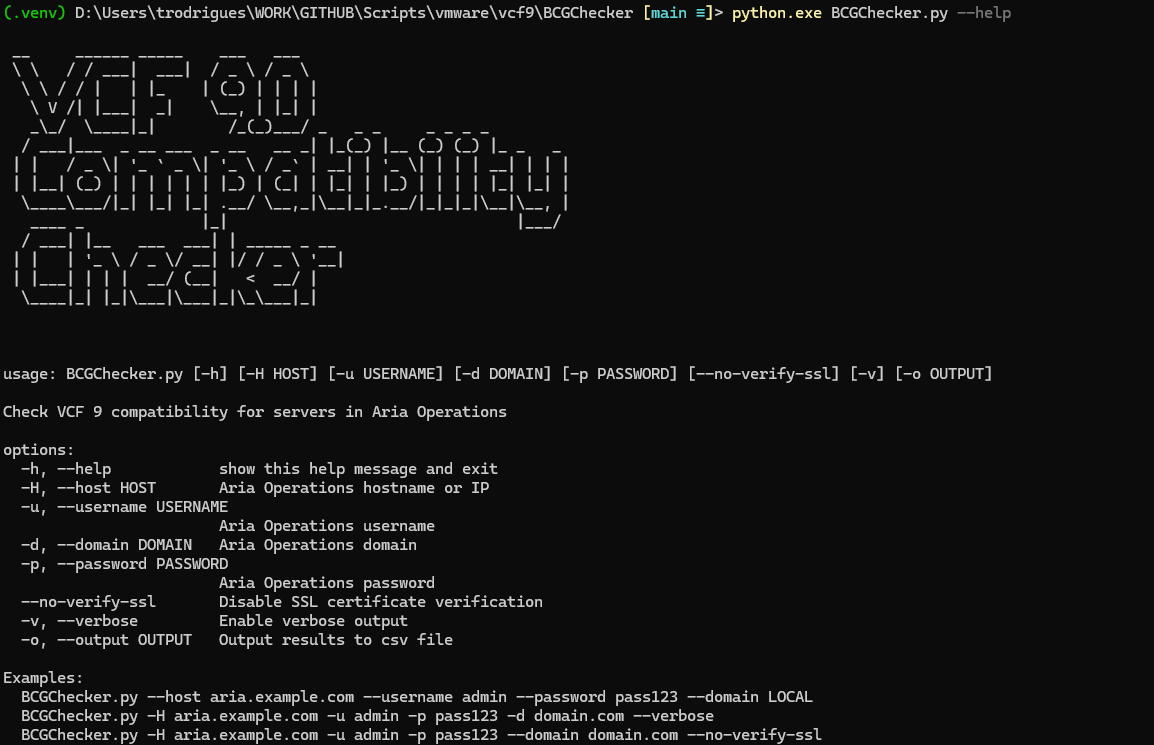 Programmatically check Broadcom Compatibility Matrix